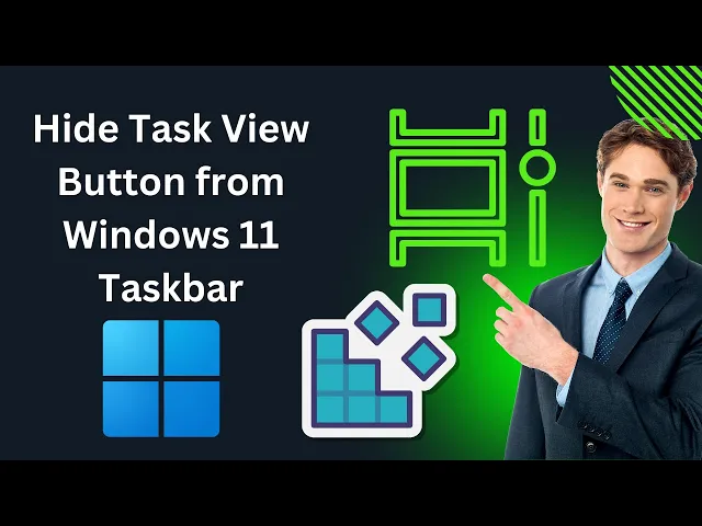 'Video thumbnail for How to Hide Task View Button from Windows 11 Taskbar (Registry Editor) | GearUpWindows Tutorial'