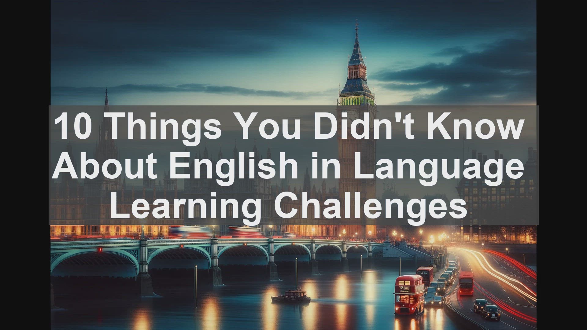 'Video thumbnail for 10 Things You Didn't Know About English in Language Learning Challenges '
