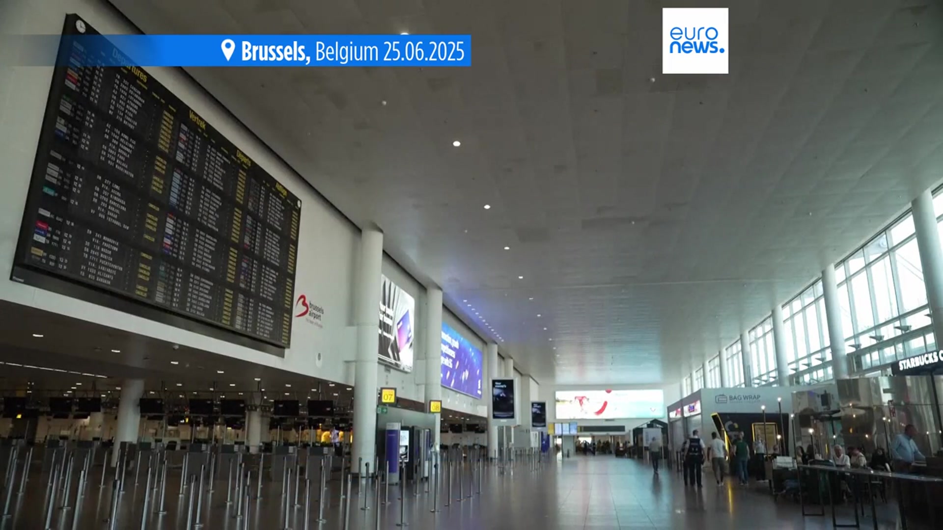 'Video thumbnail for Flights cancelled in Brussels' airports amid general strikes over government plan to reform pensions'