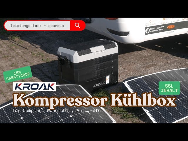 Video thumbnail for Unabhängig kühlen: Die Kroak Kühlbox für deine Abenteuer - eiskalter Begleiter für den Camper & Auto
