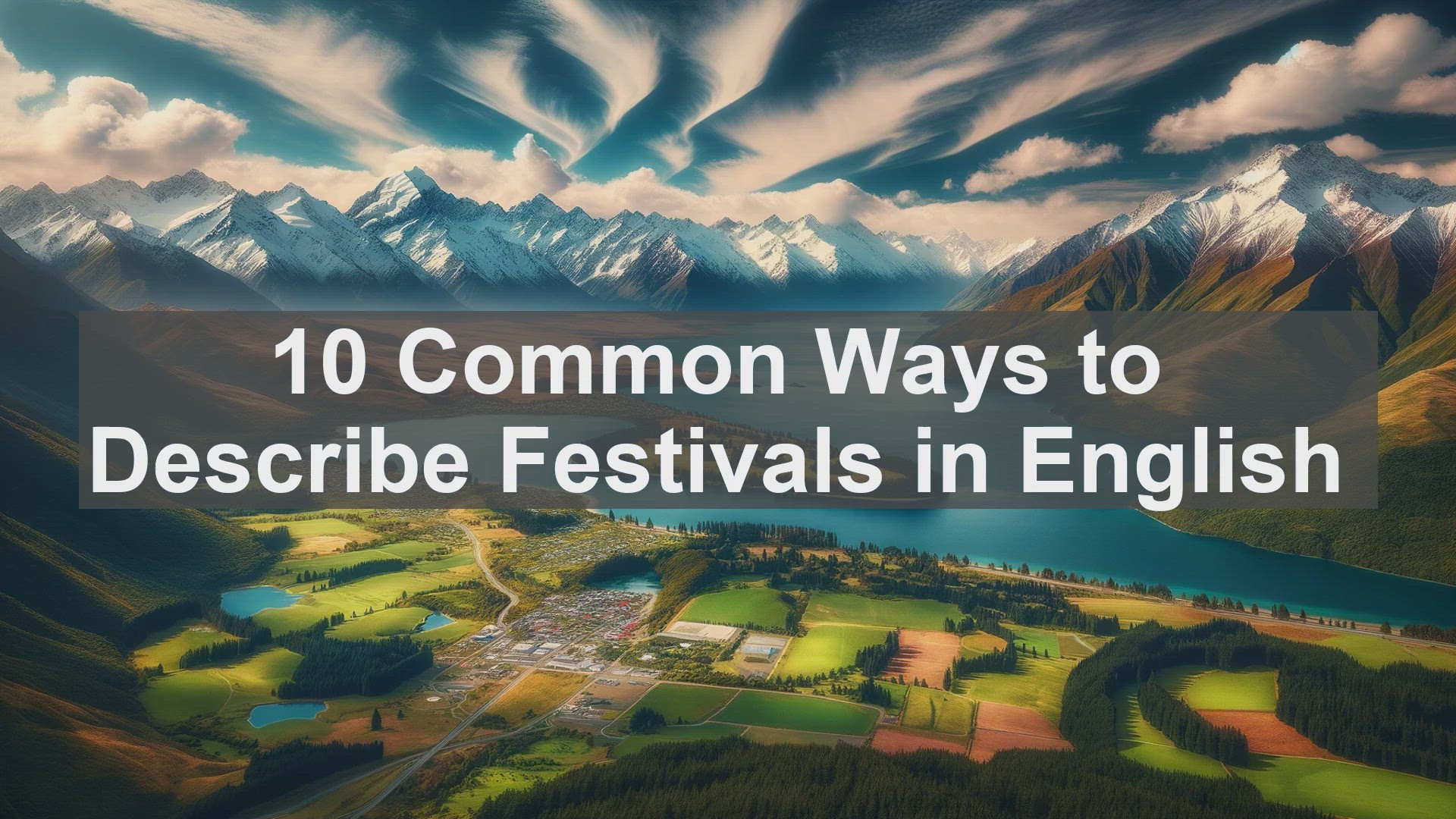 'Video thumbnail for 10 Common Ways to Describe Festivals in English '