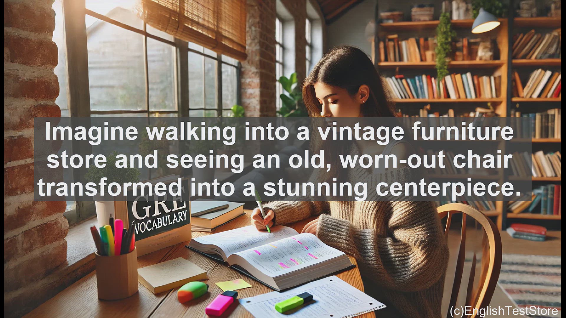 'Video thumbnail for GRE Vocabulary Lesson: Reviving the Old - The Art of Refurbishing'