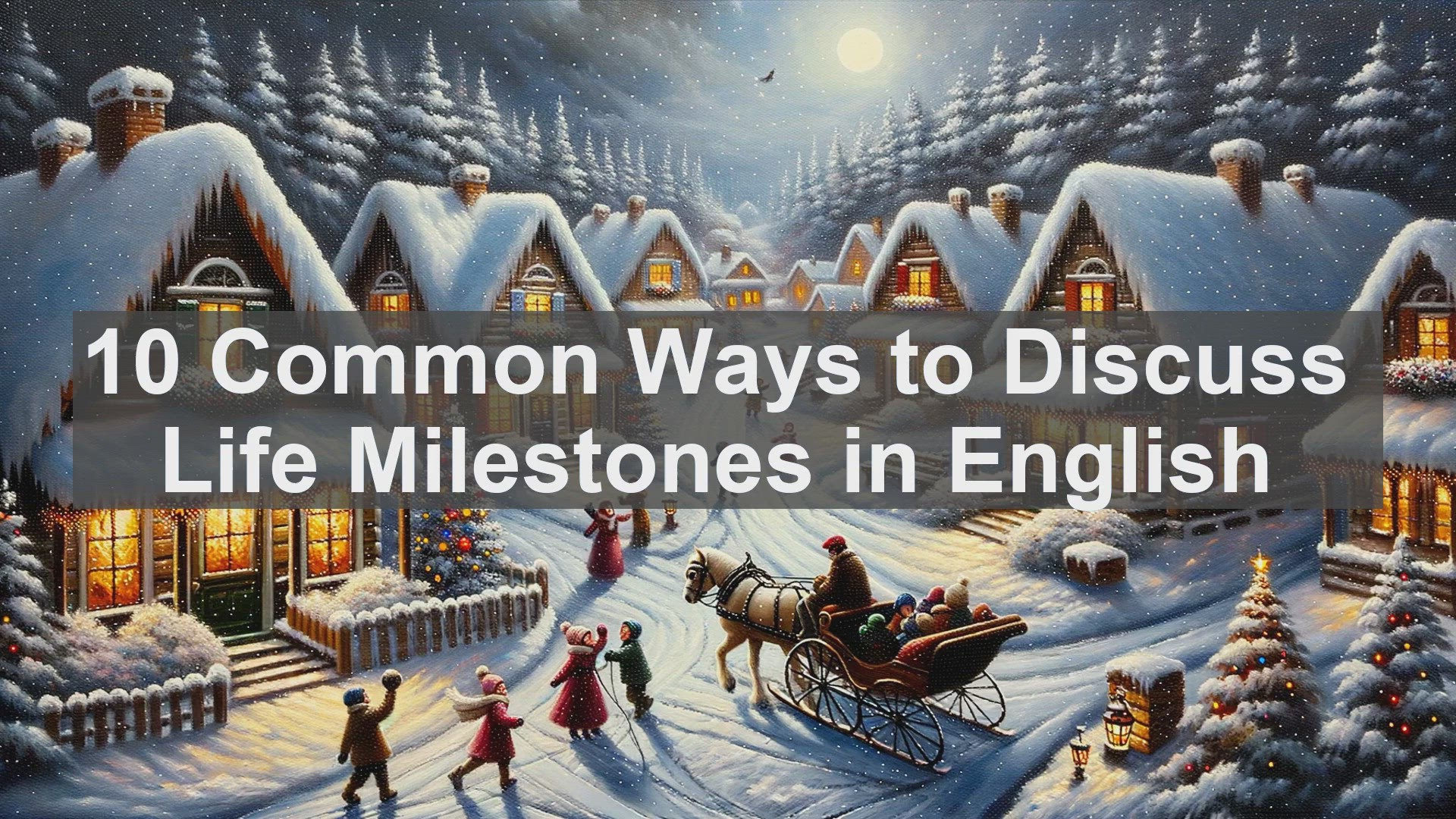 'Video thumbnail for 10 Common Ways to Discuss Life Milestones in English '
