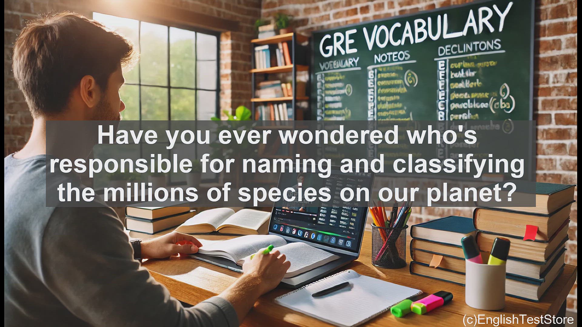 'Video thumbnail for GRE Vocabulary Lesson: The Taxonomist - Classifying the Diversity of Life'