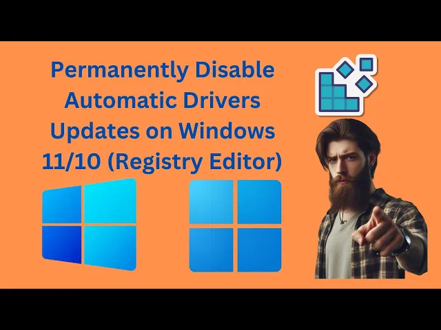'Video thumbnail for How to Permanently Disable Automatic Drivers Updates on Windows 11 or 10 (Regedit) | GearUpWindows'