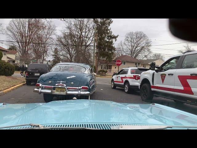 'Video thumbnail for Behind a Hudson Hornet at Bergenfield St Patrick’s Parade 2025: with audio (video at 8x-12x)'