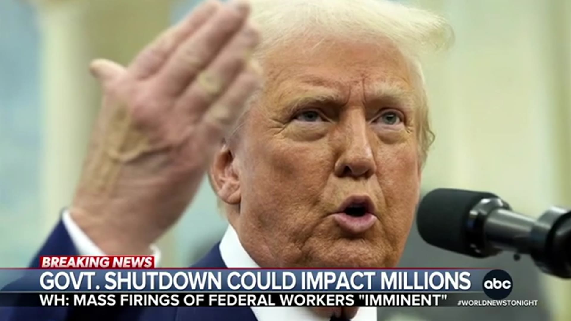 Video thumbnail for Shutdown Chaos: White House Warns Mass Federal Layoffs Are “Imminent”