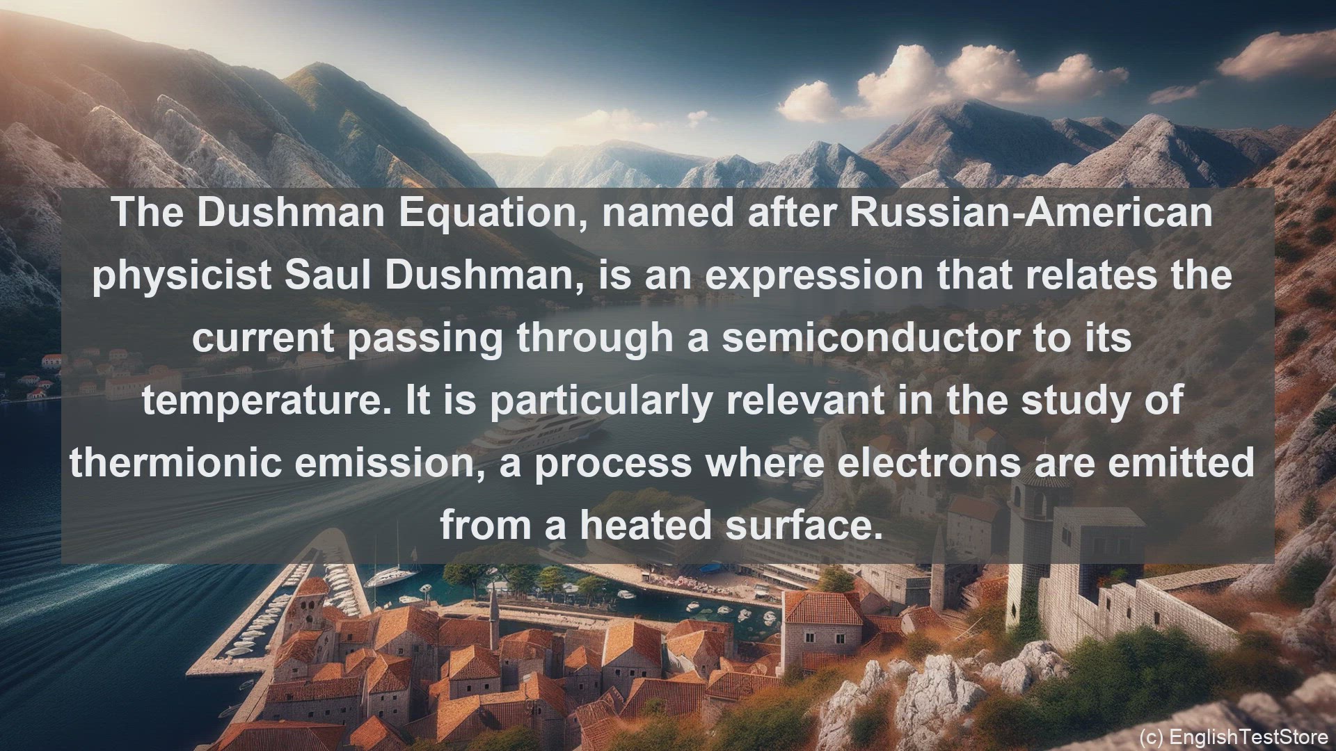 'Video thumbnail for Dushman equation in science  definition and examples'