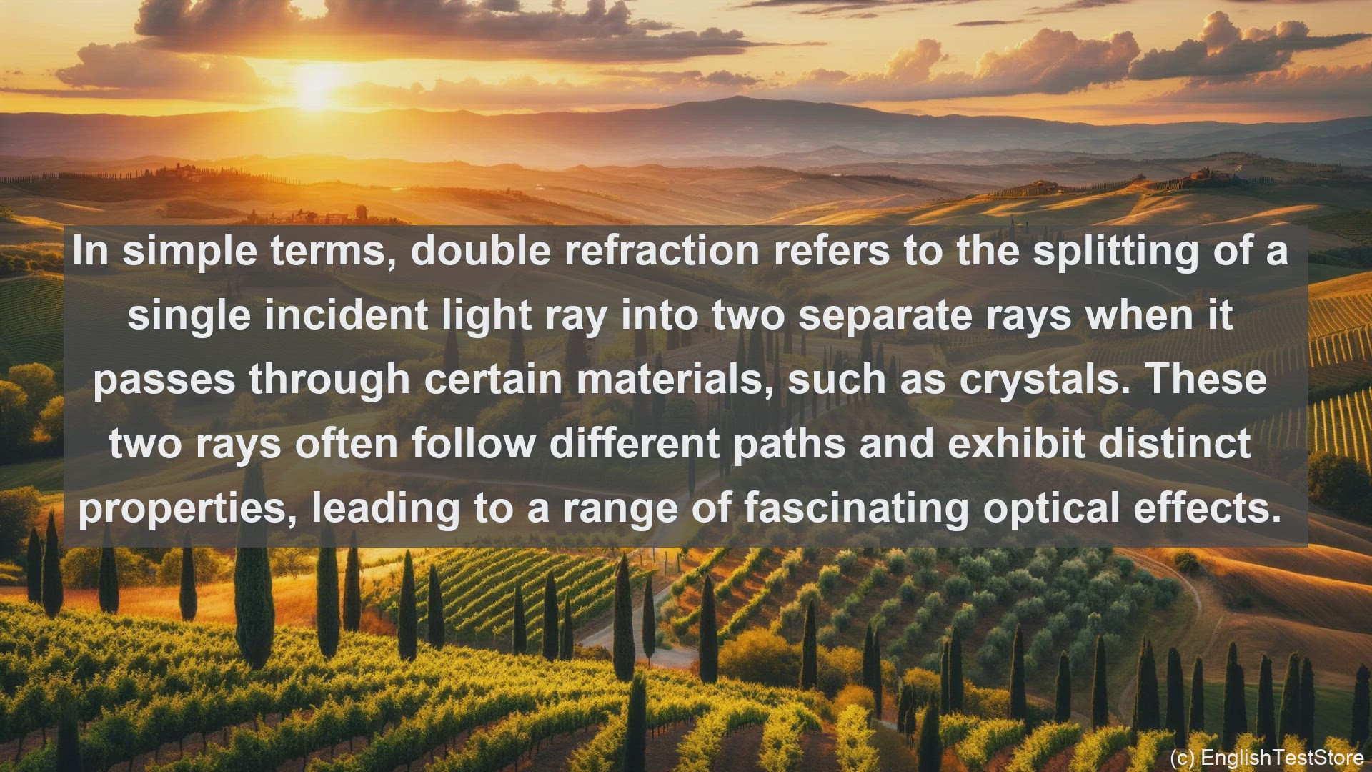 'Video thumbnail for Double refraction in science  definition and examples'