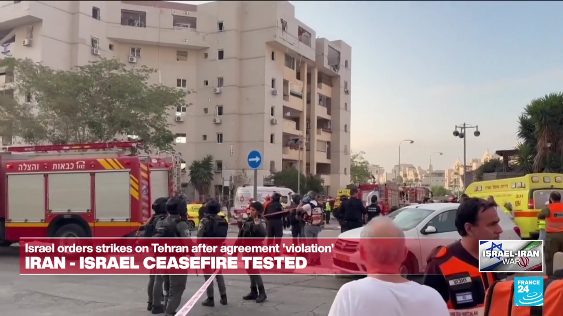 'Video thumbnail for Deadly strike on Israel's Beer-Sheva moments before ceasefire'