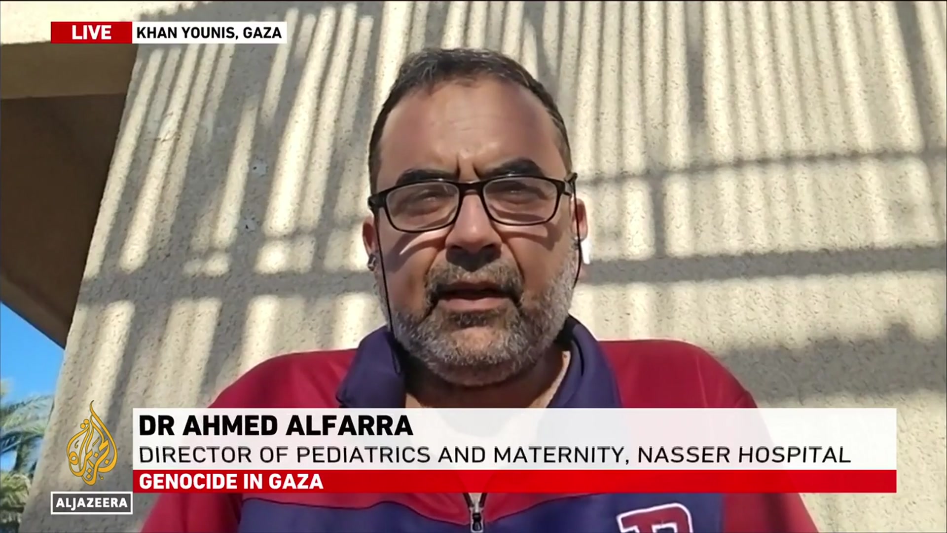 'Video thumbnail for Strike kills doctor in Gaza, Dr Mousa Khafaja and three children among dead'