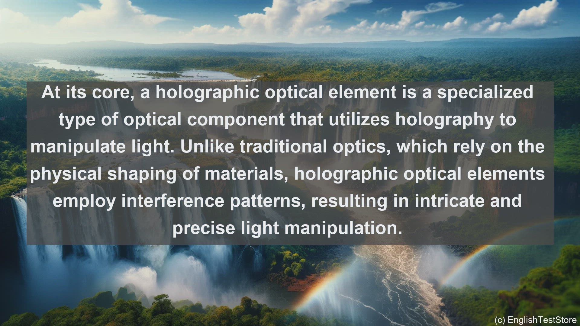 'Video thumbnail for Holographic optical element in science  definition and examples'