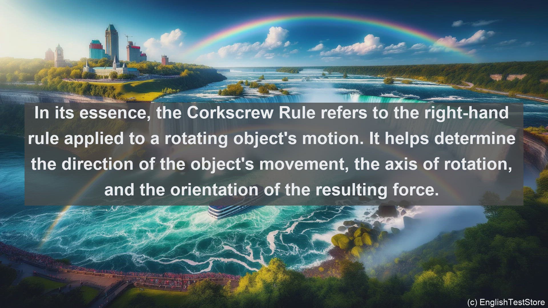 'Video thumbnail for Corkscrew rule in science  definition and examples'