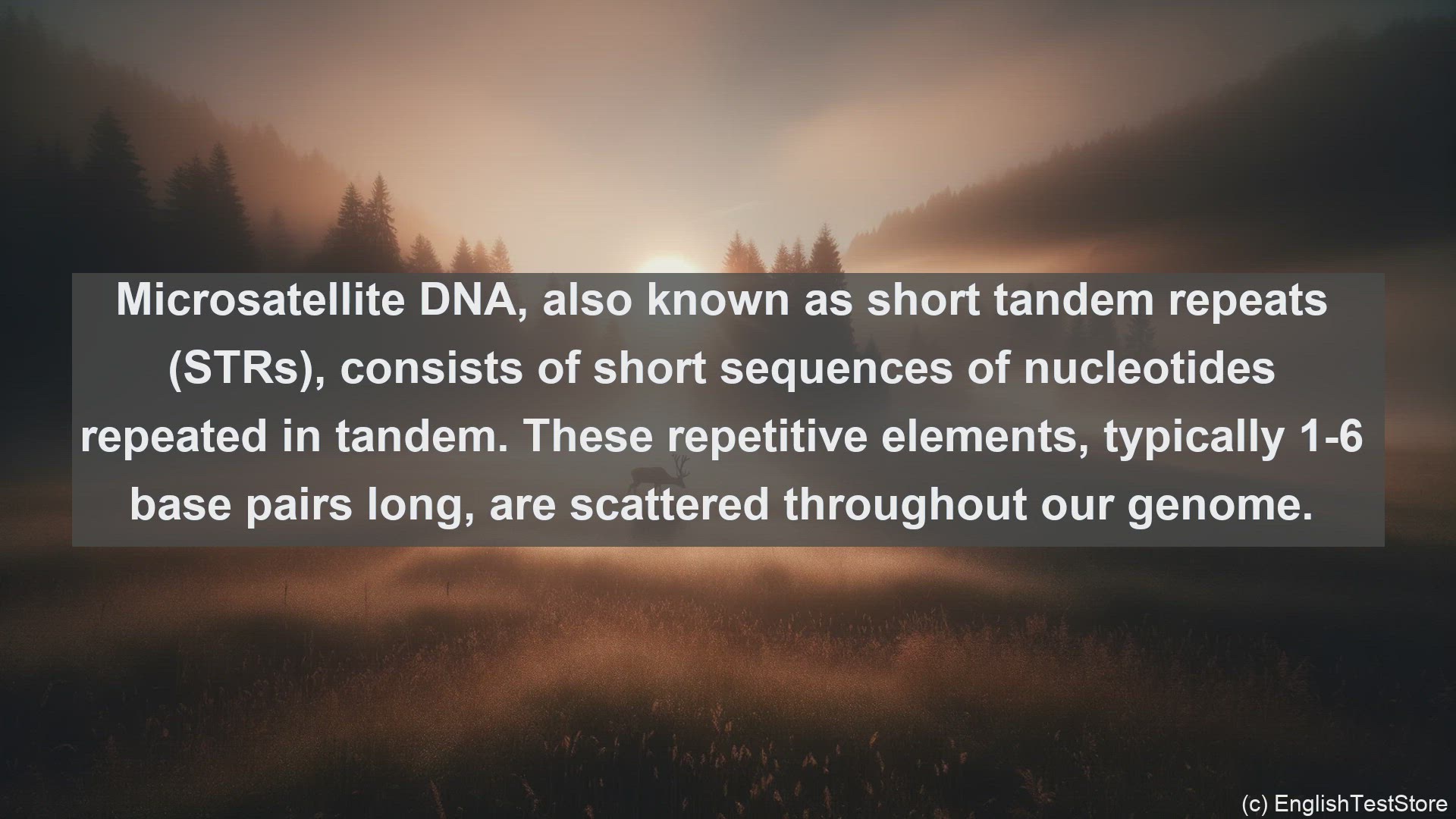 'Video thumbnail for Microsatellite dna in science  definition and examples'