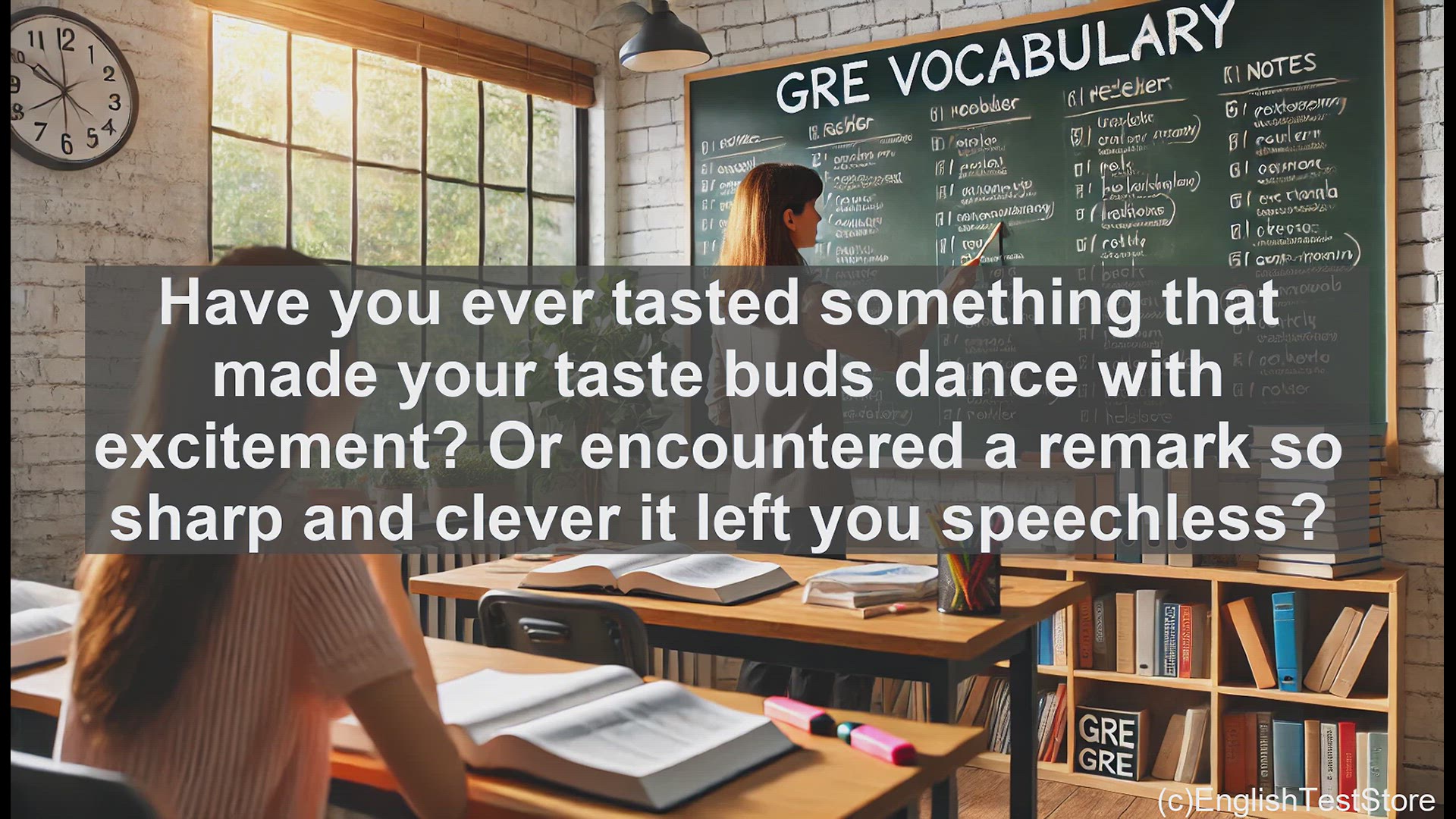 'Video thumbnail for GRE Vocabulary Lesson: Piquant - Savoring the Spice of Language and Taste'