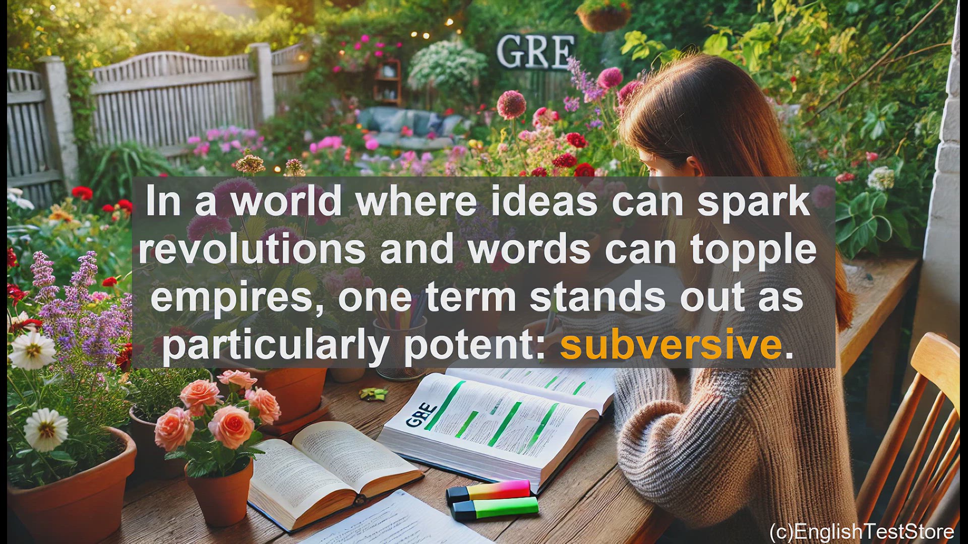 'Video thumbnail for GRE Vocabulary Lesson: The Power of Subversive - Challenging the Established Order'