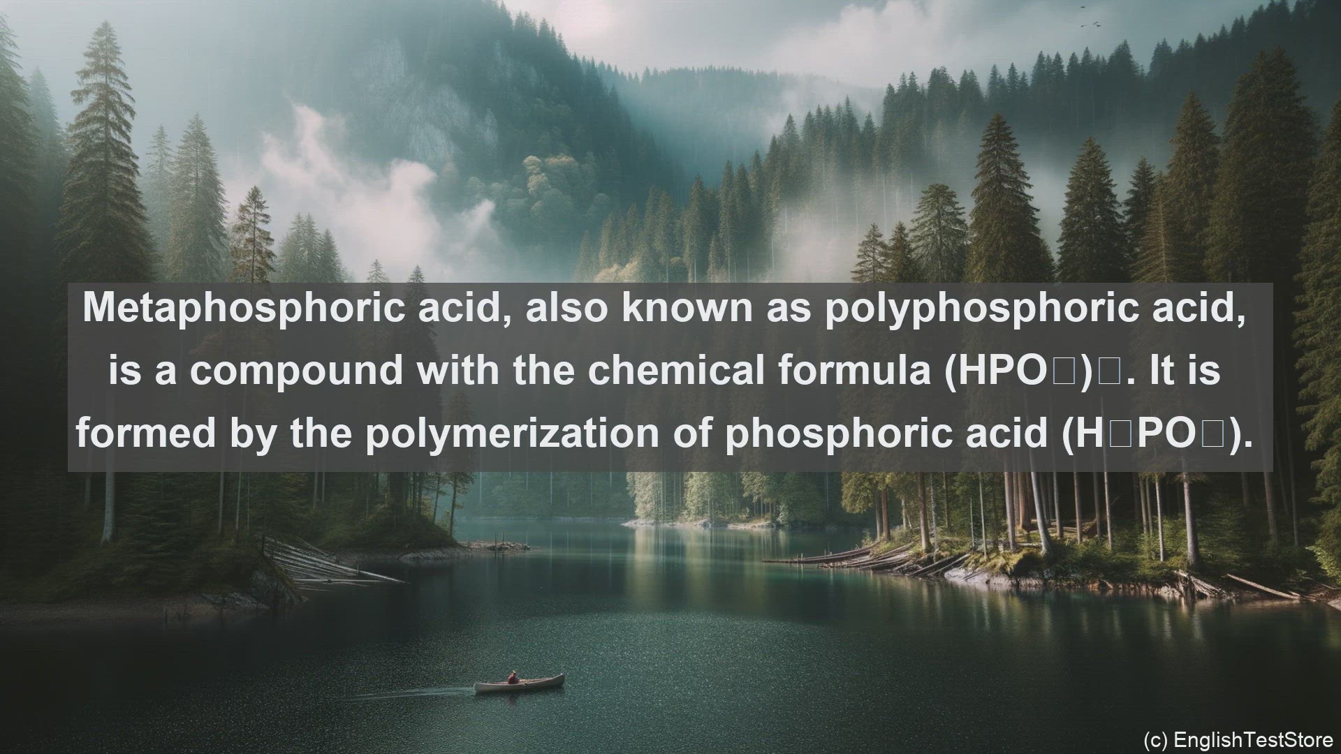 'Video thumbnail for Metaphosphoric acid in science  definition and examples'