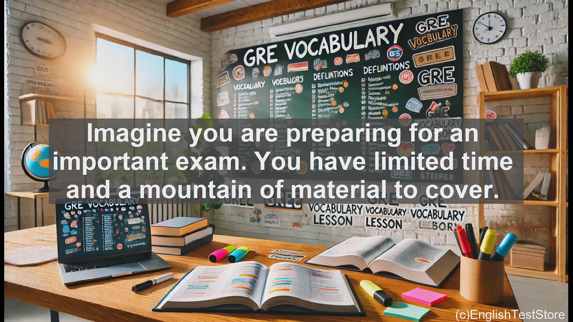 'Video thumbnail for GRE Vocabulary Lesson: Practical Approach to Studying for an Exam'