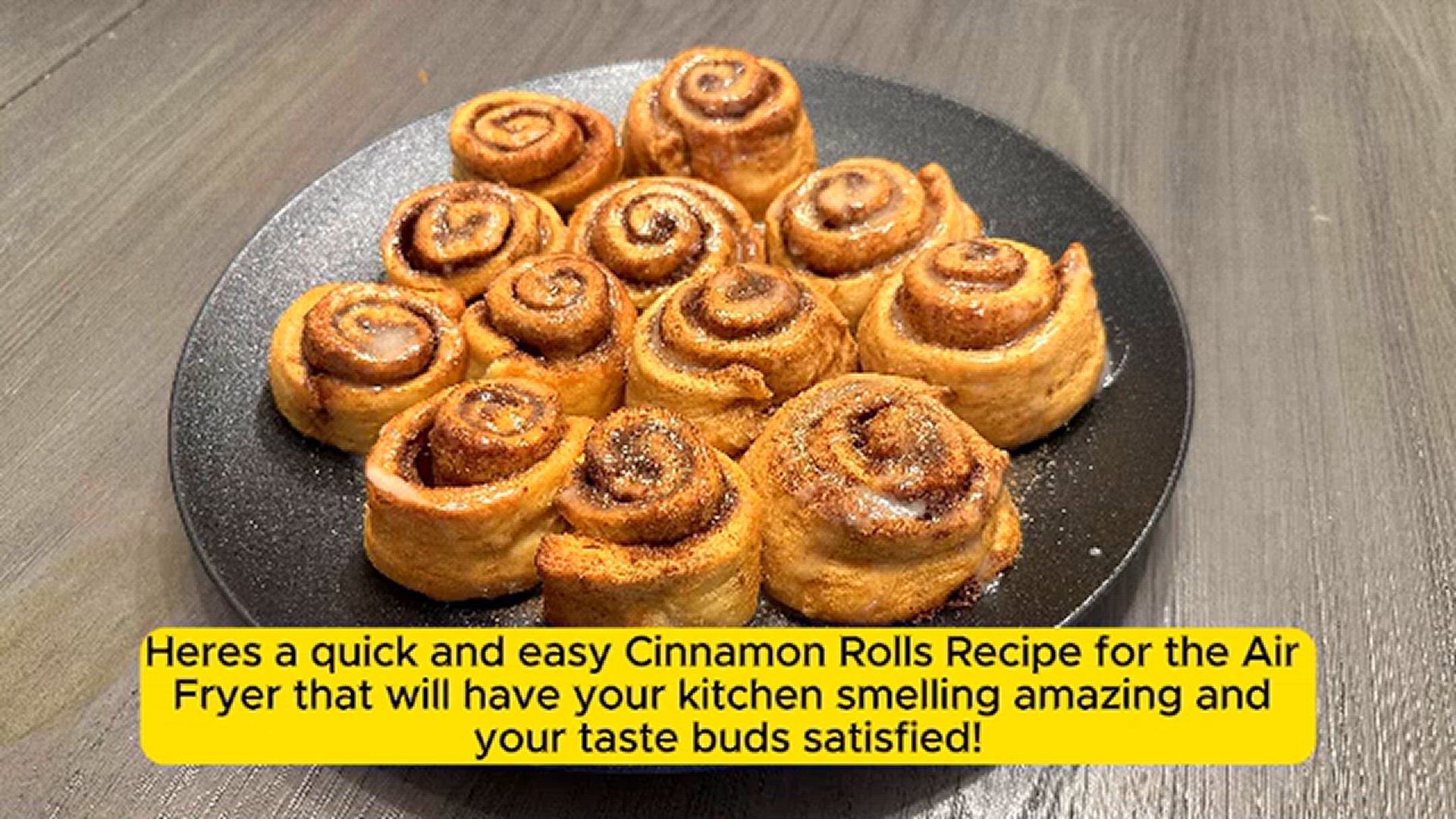 'Video thumbnail for No Oven Needed_ Air Fryer Cinnamon Rolls Recipe'