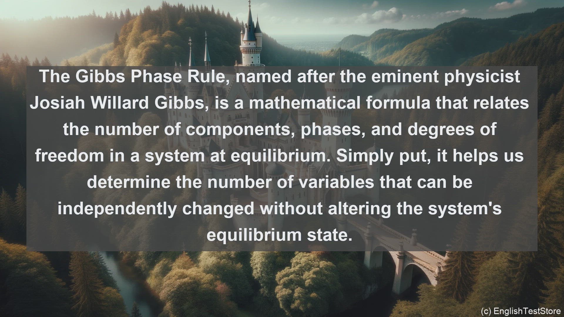 'Video thumbnail for Gibbs phase rule in science  definition and examples'