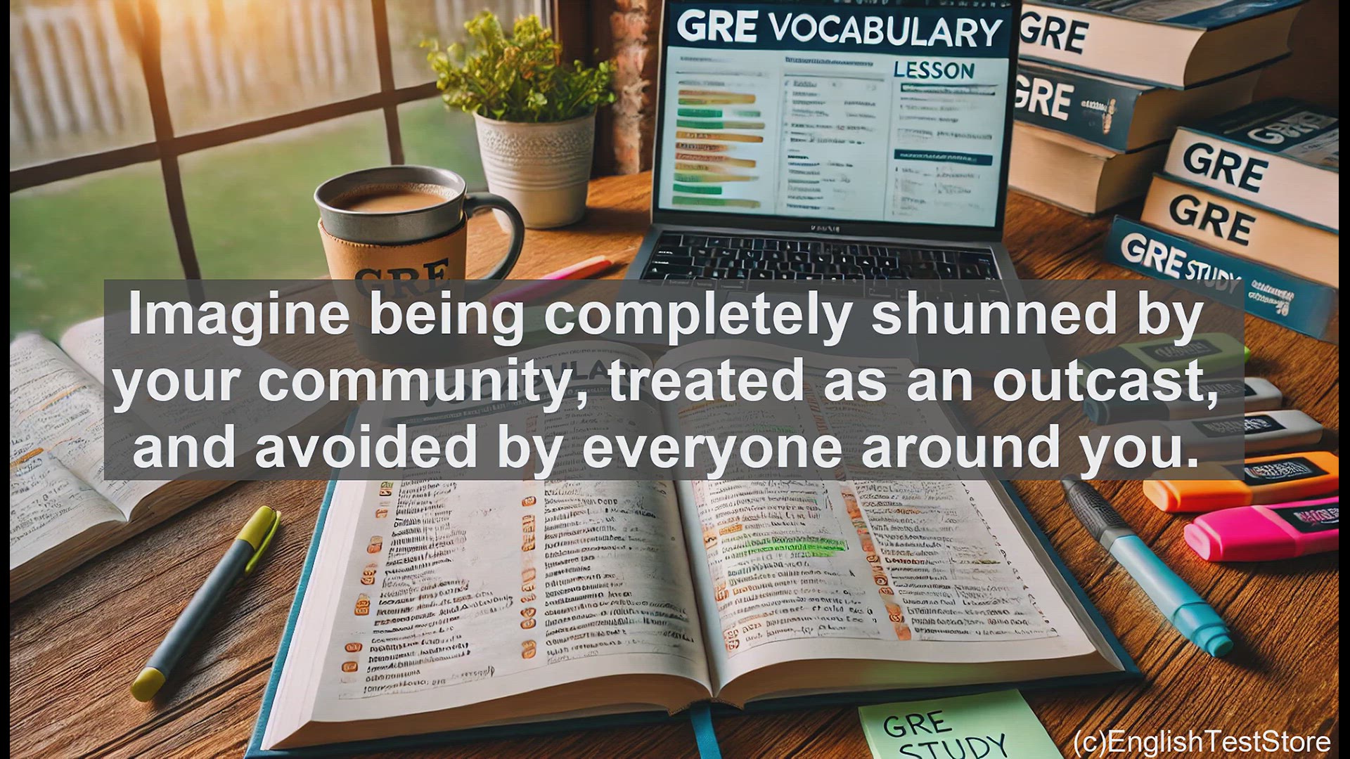 'Video thumbnail for GRE Vocabulary Lesson: The Outcast - Understanding the Power of the Word 'Pariah''