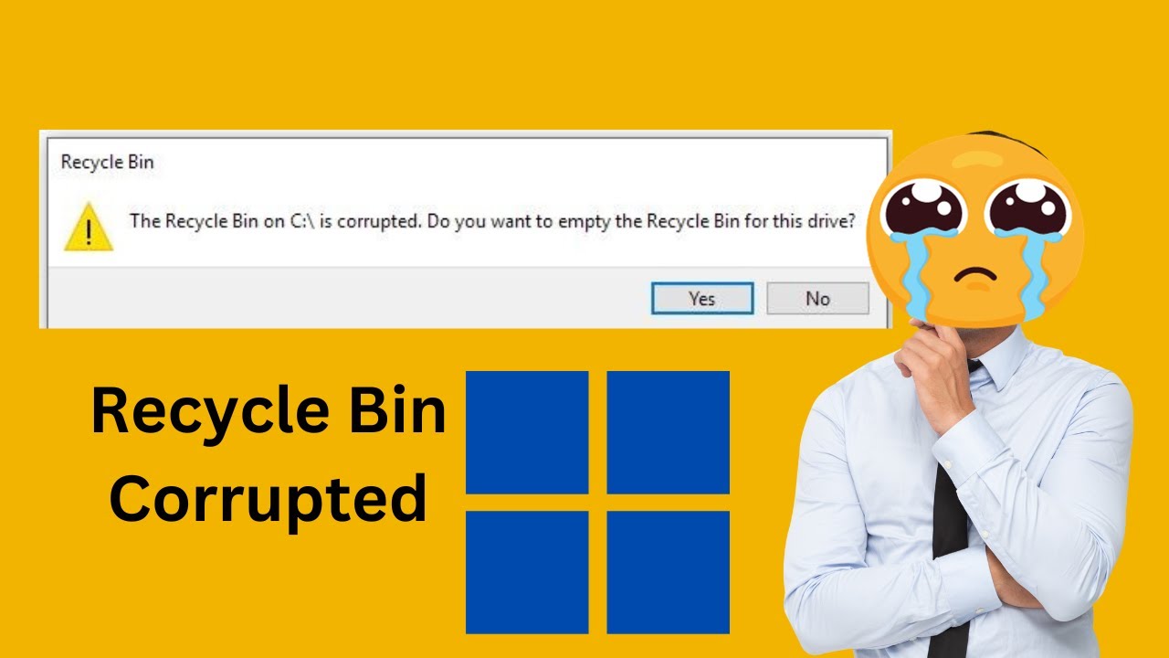 'Video thumbnail for Fixed: The Recycle Bin on x:\ is corrupted. Do you want to empty the Recycle Bin for this drive?'