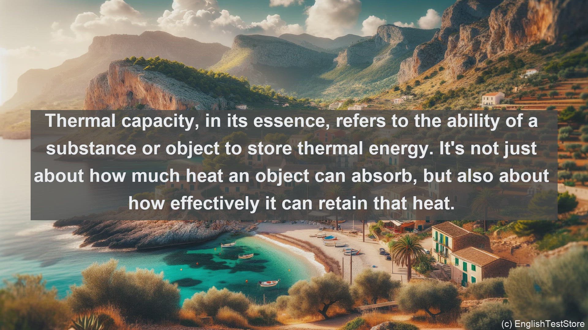 'Video thumbnail for Thermal capacity in science  definition and examples'