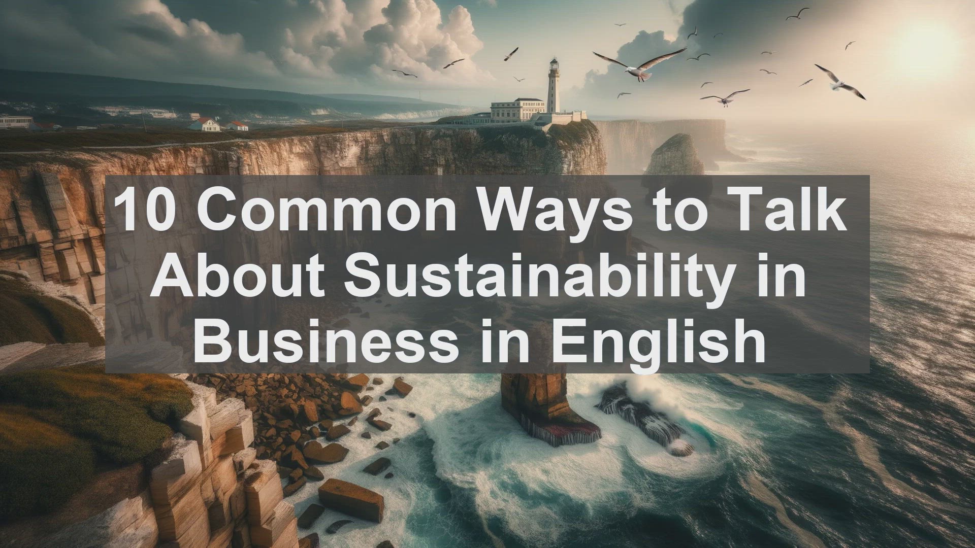 'Video thumbnail for 10 Common Ways to Talk About Sustainability in Business in English '