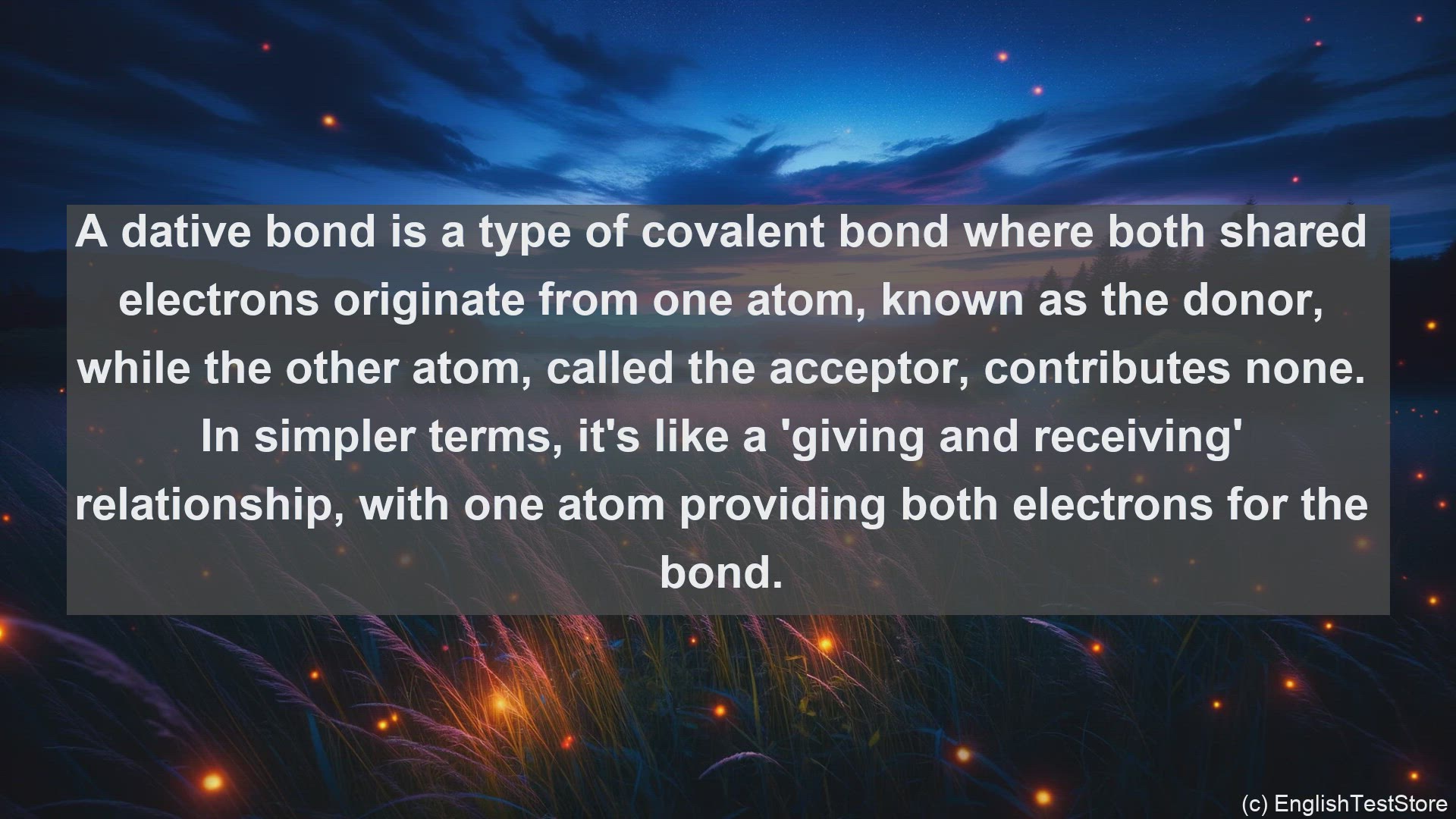 'Video thumbnail for Dative bond in science  definition and examples'