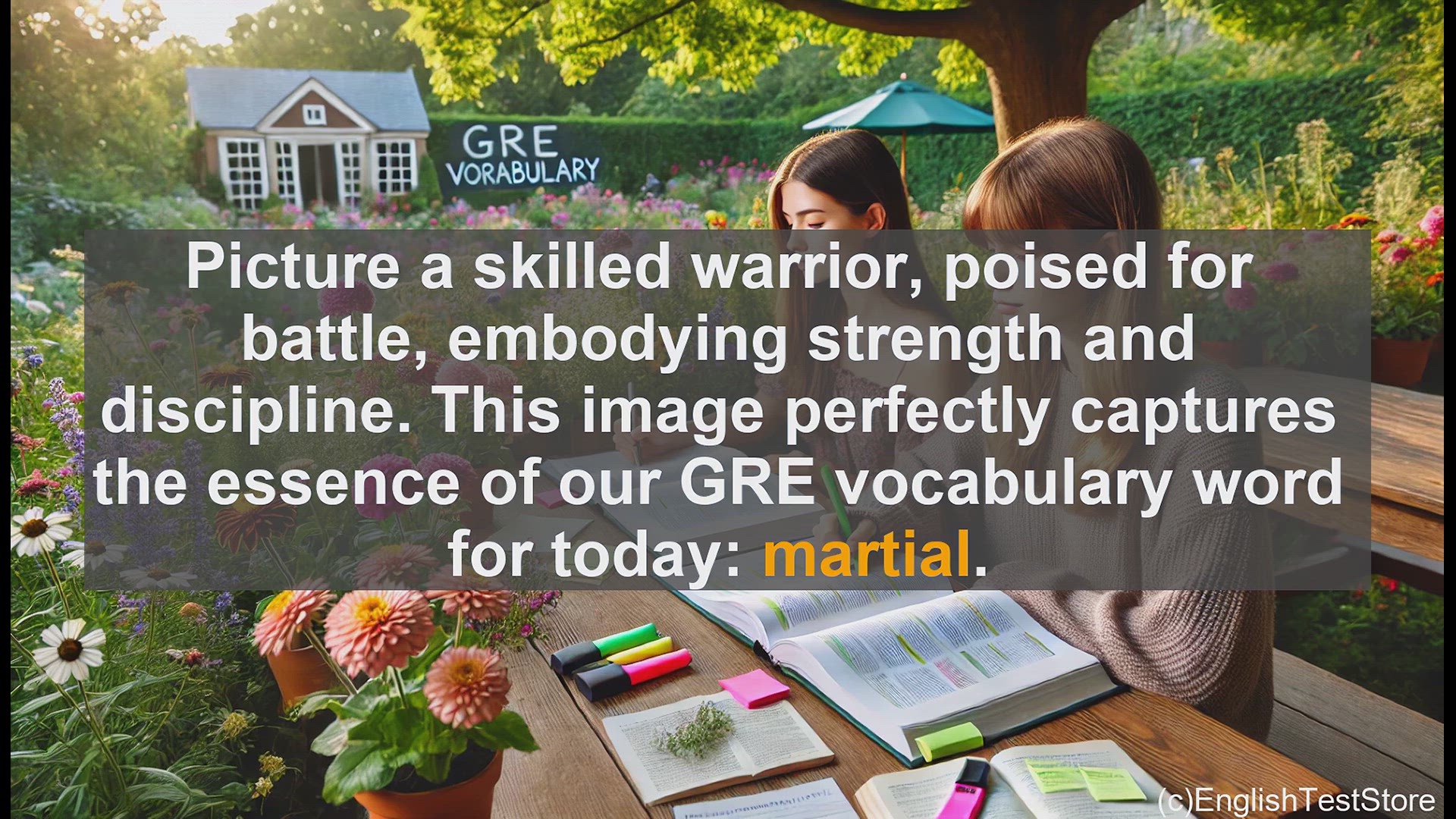'Video thumbnail for GRE Vocabulary Lesson: GRE Vocabulary - Understanding the Word 'Martial''