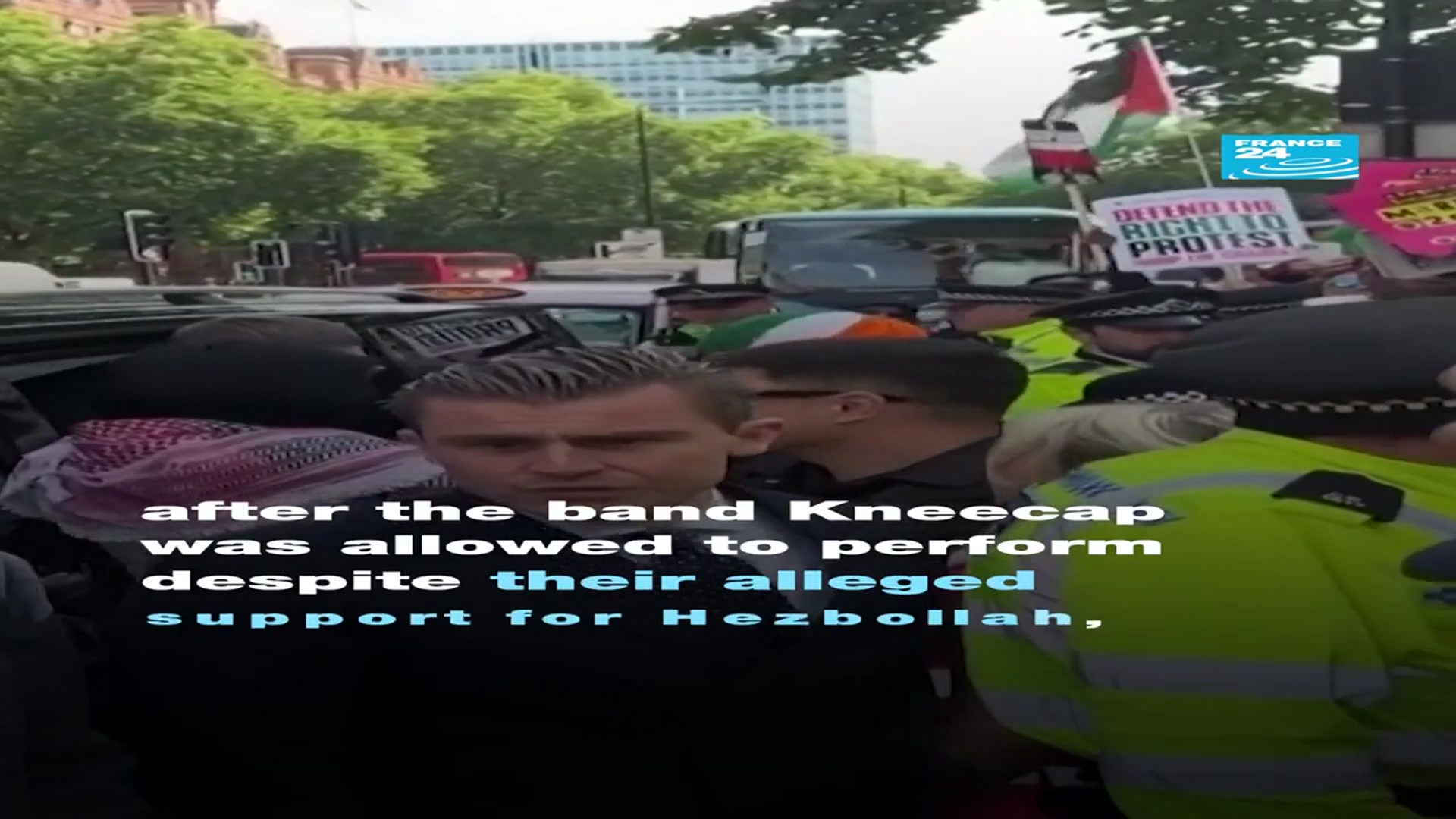 'Video thumbnail for Anti-Israel chants spark controversy at the Glastonbury music festival'