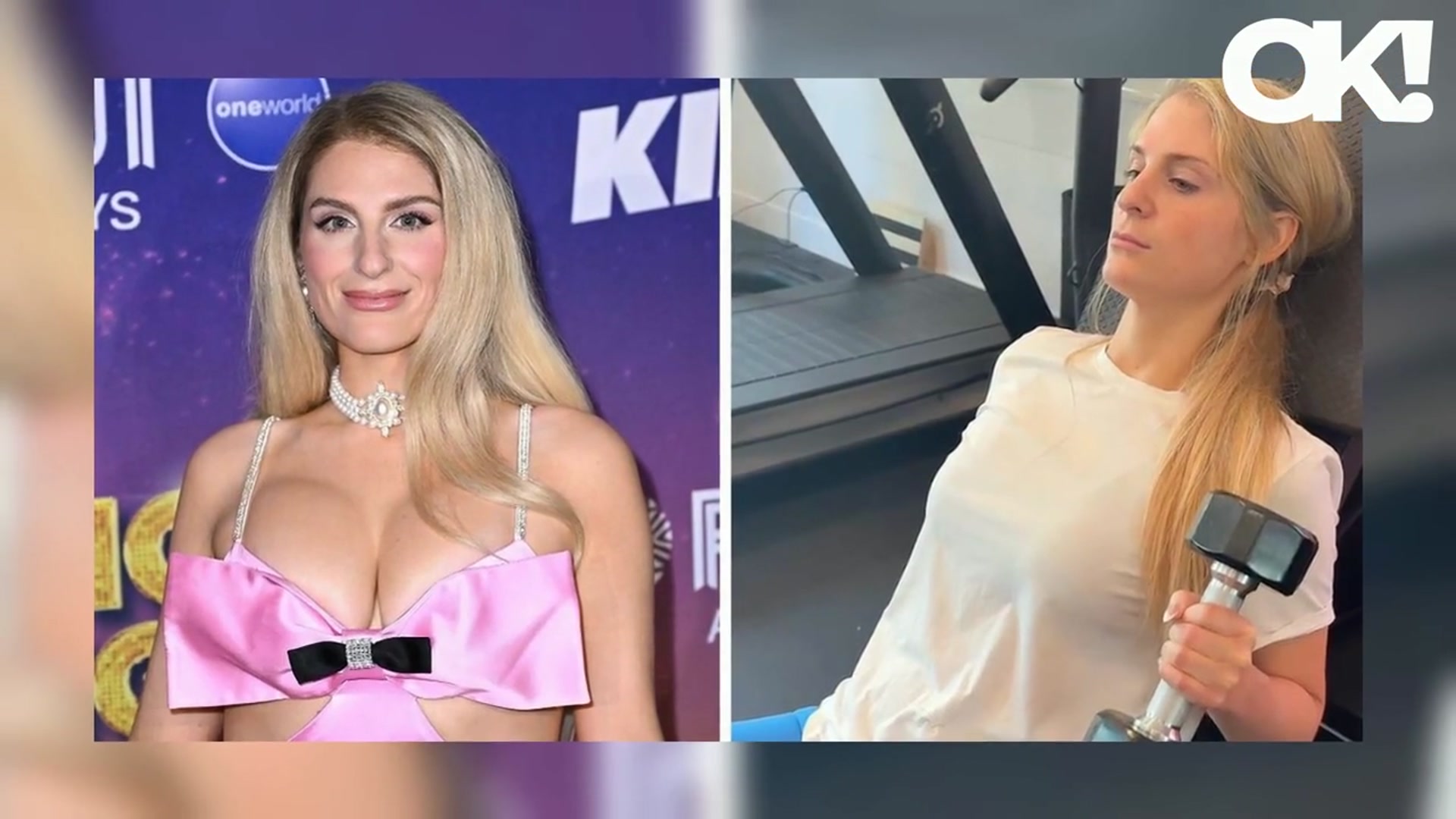 'Video thumbnail for Meghan Trainor Gives an Inside Look at Her Intense Workout Routine After Losing 60 Pounds: Watch'