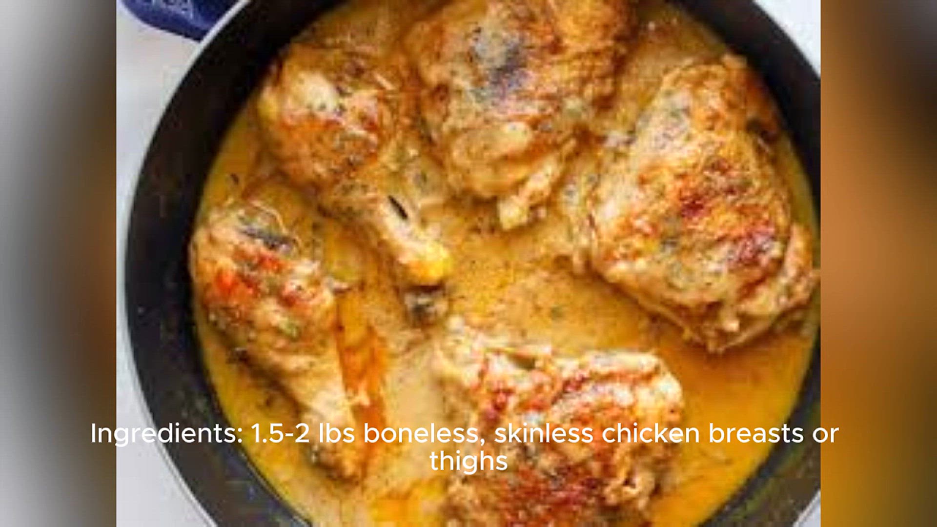 Video thumbnail for smothered chicken recipe