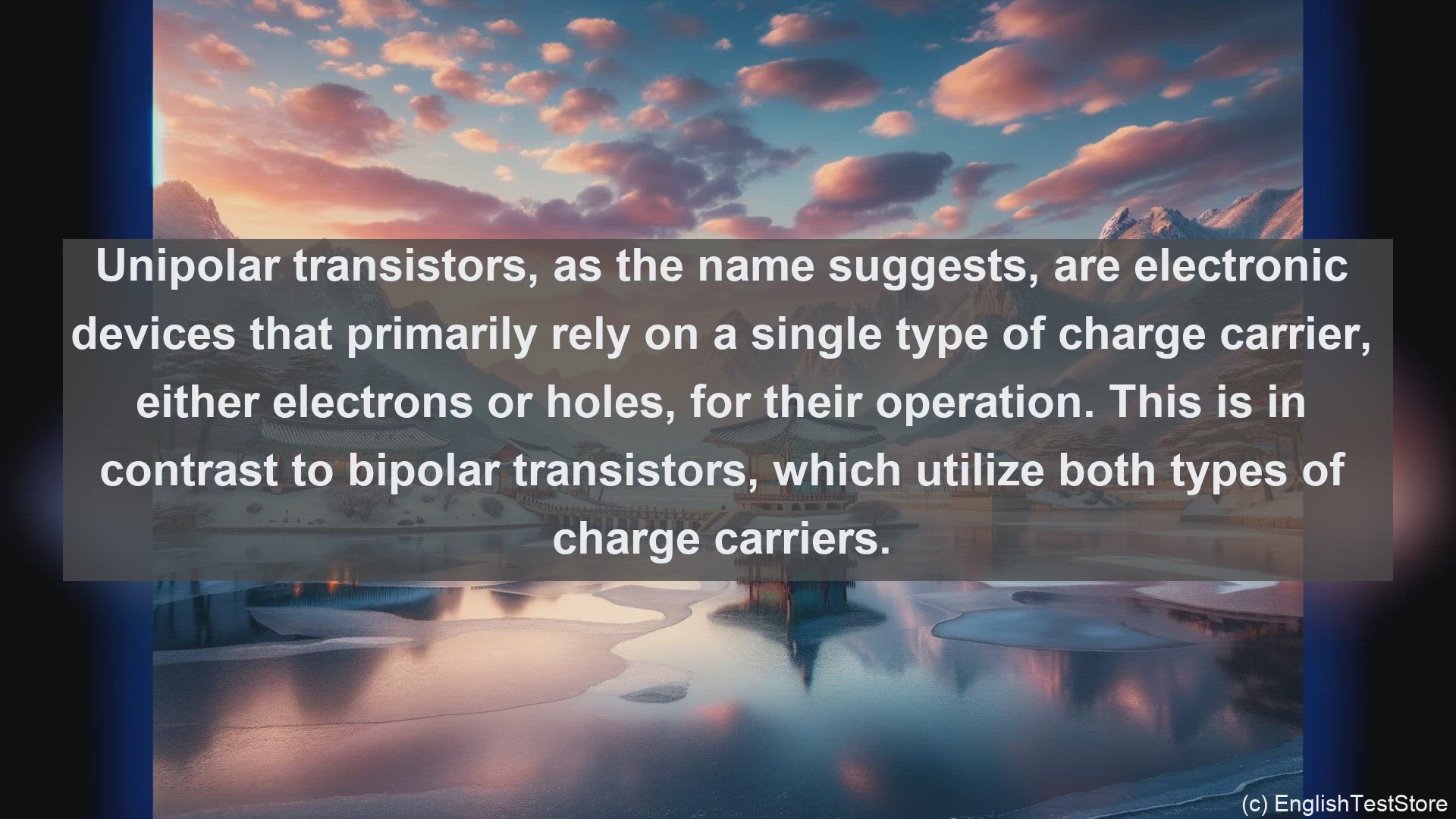 'Video thumbnail for Unipolar transistors in science  definition and examples'