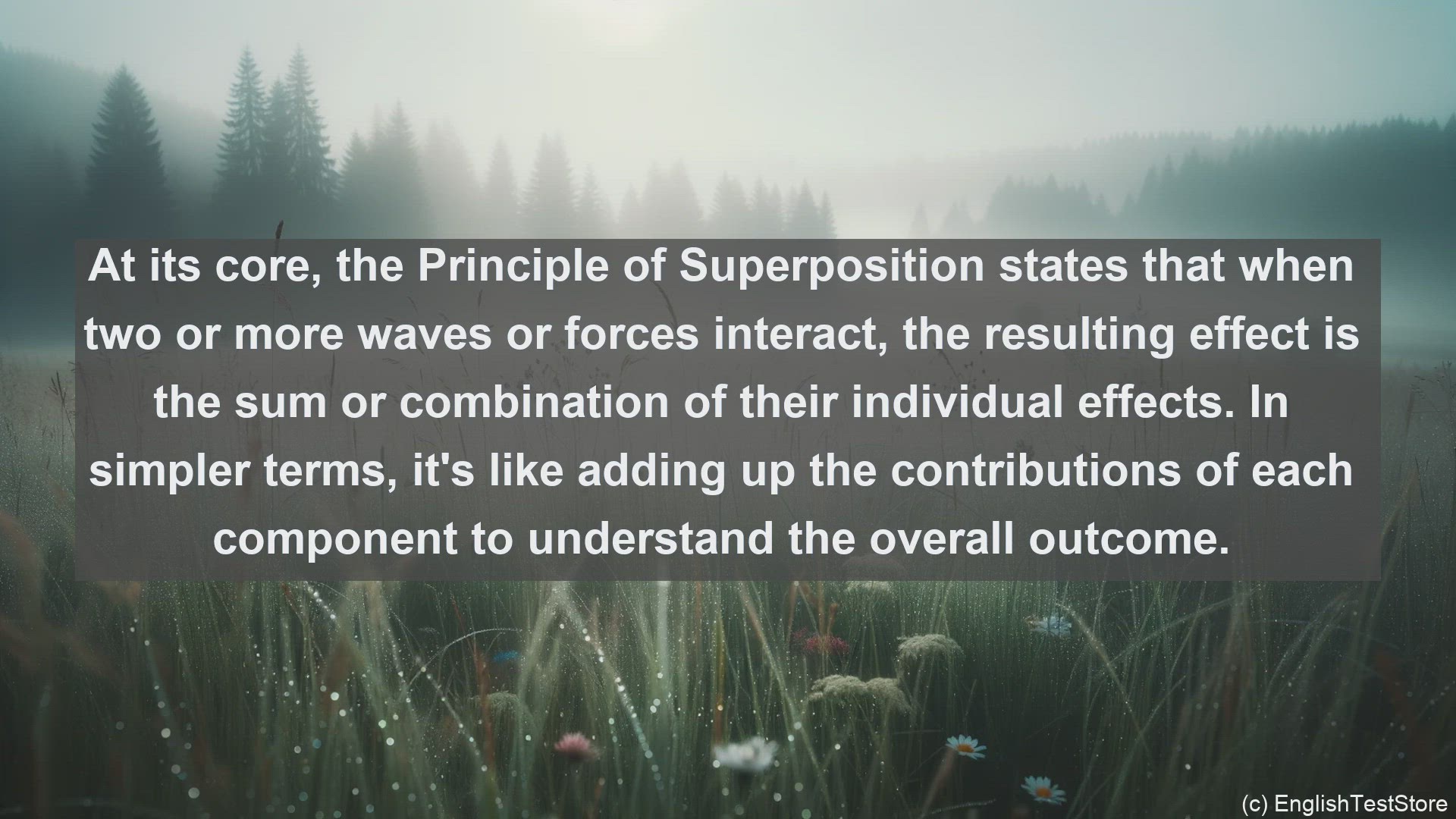 'Video thumbnail for Principle of superposition in science  definition and examples'