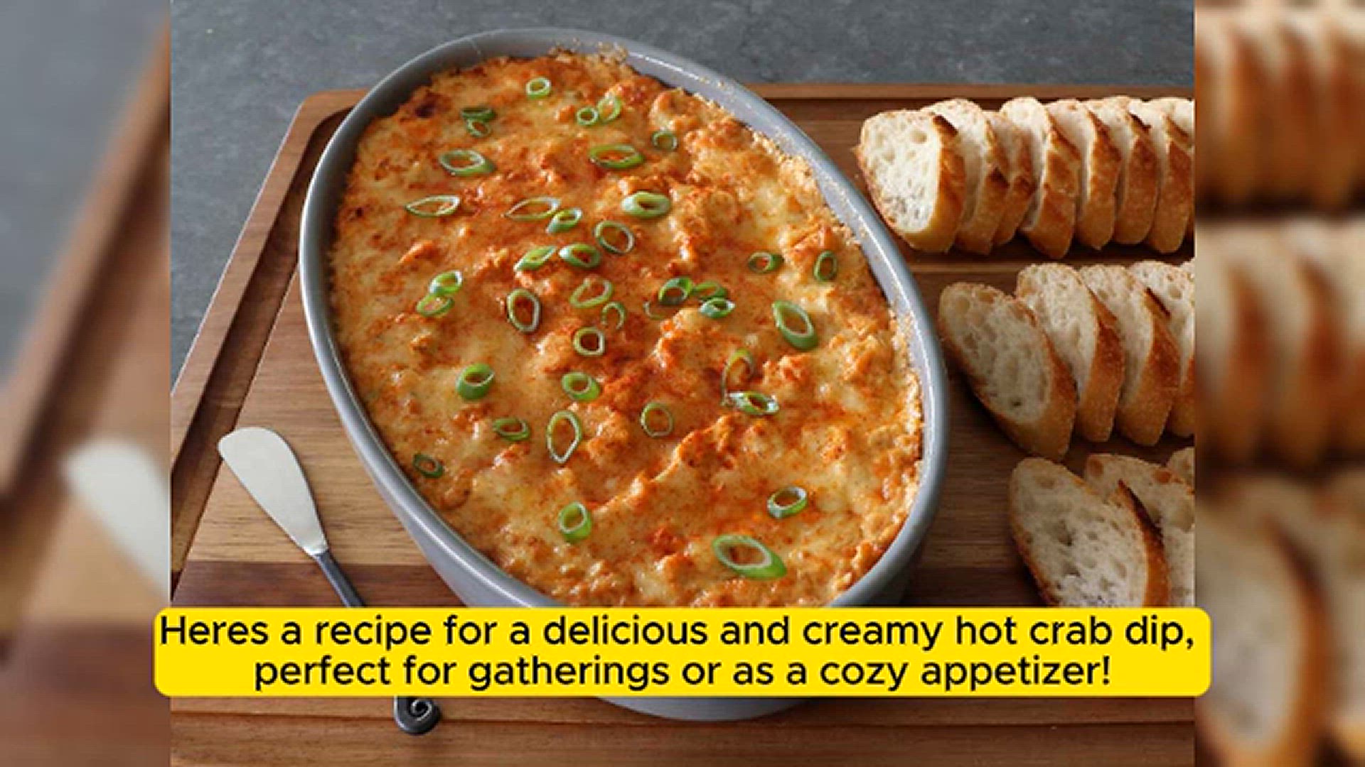 'Video thumbnail for Cheesy and Creamy Hot Crab Dip to Savor'