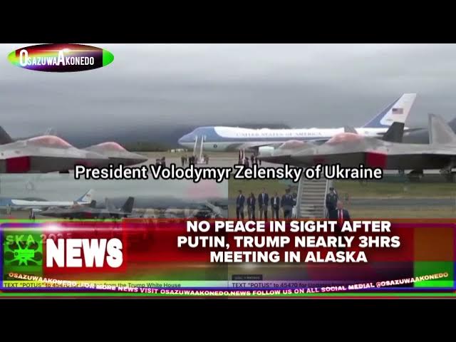 Video thumbnail for No Peace In Sight After Putin, Trump Nearly 3hrs Meeting In Alaska