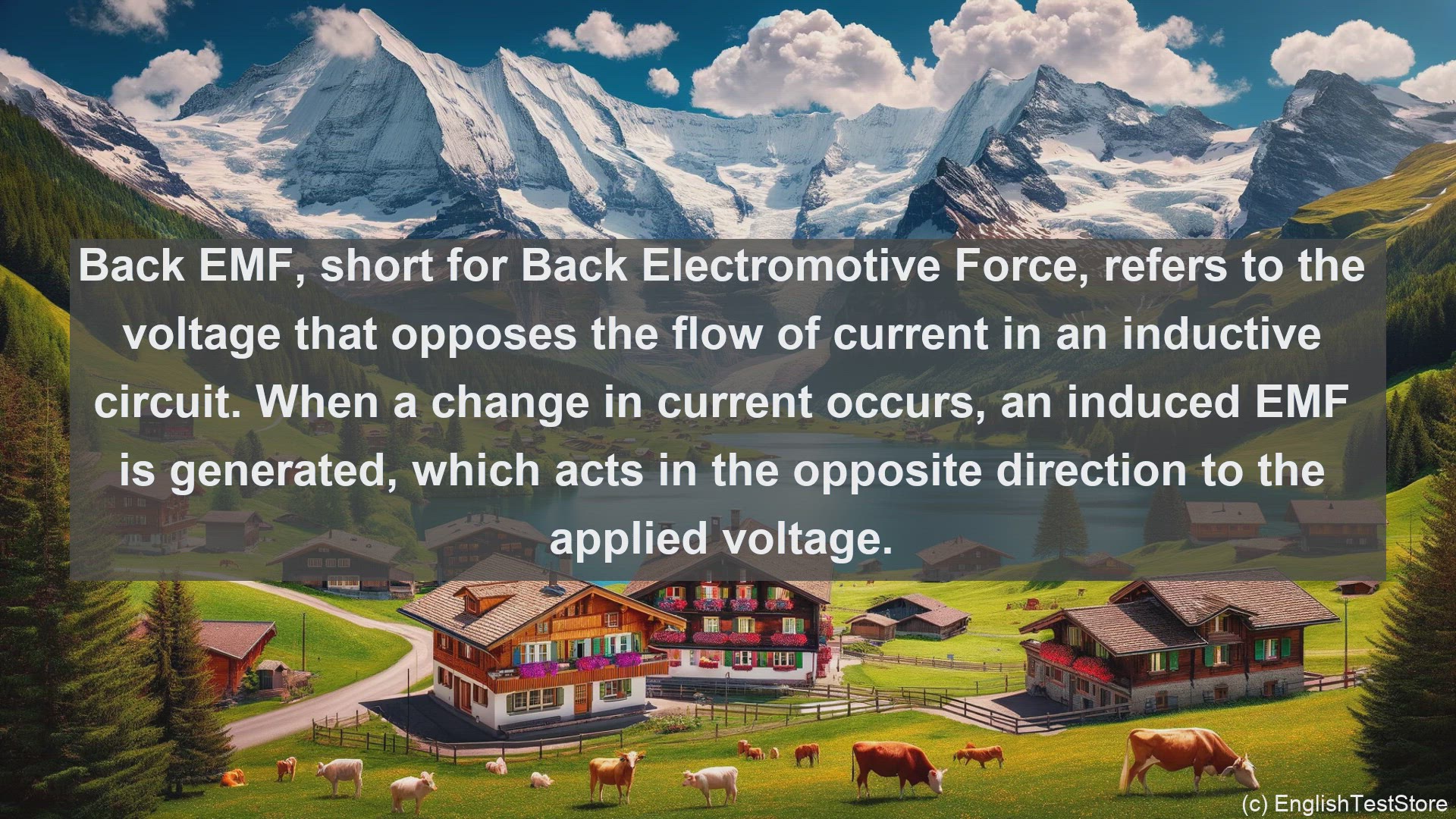 'Video thumbnail for Back emf in science  definition and examples'