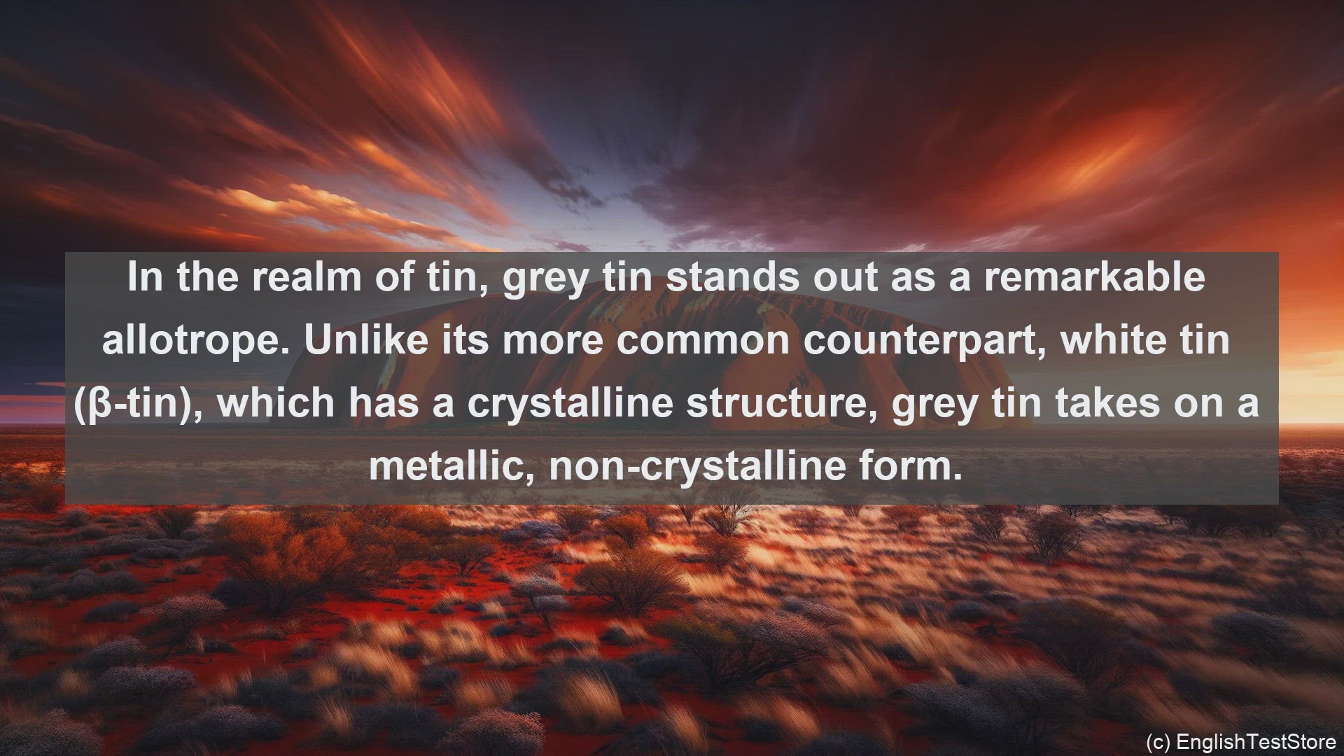 'Video thumbnail for Grey tin in science  definition and examples'