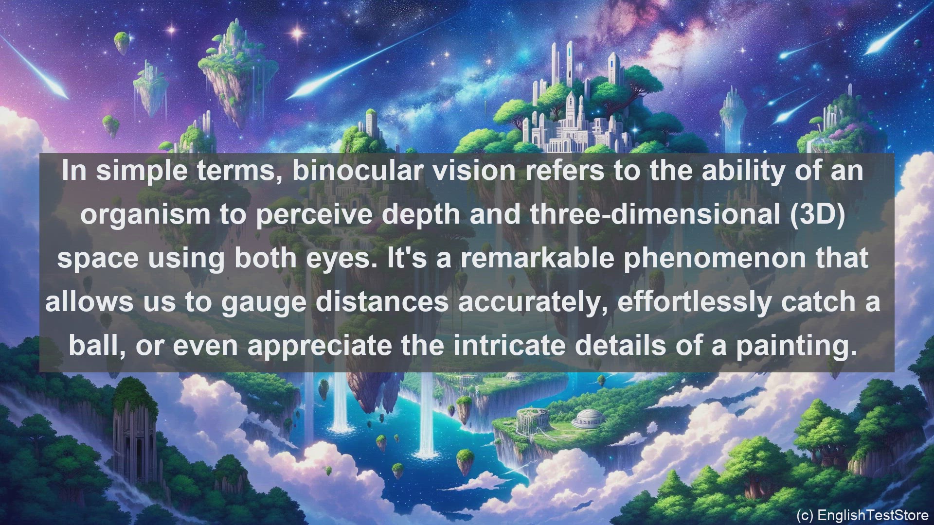'Video thumbnail for Binocular vision in science  definition and examples'
