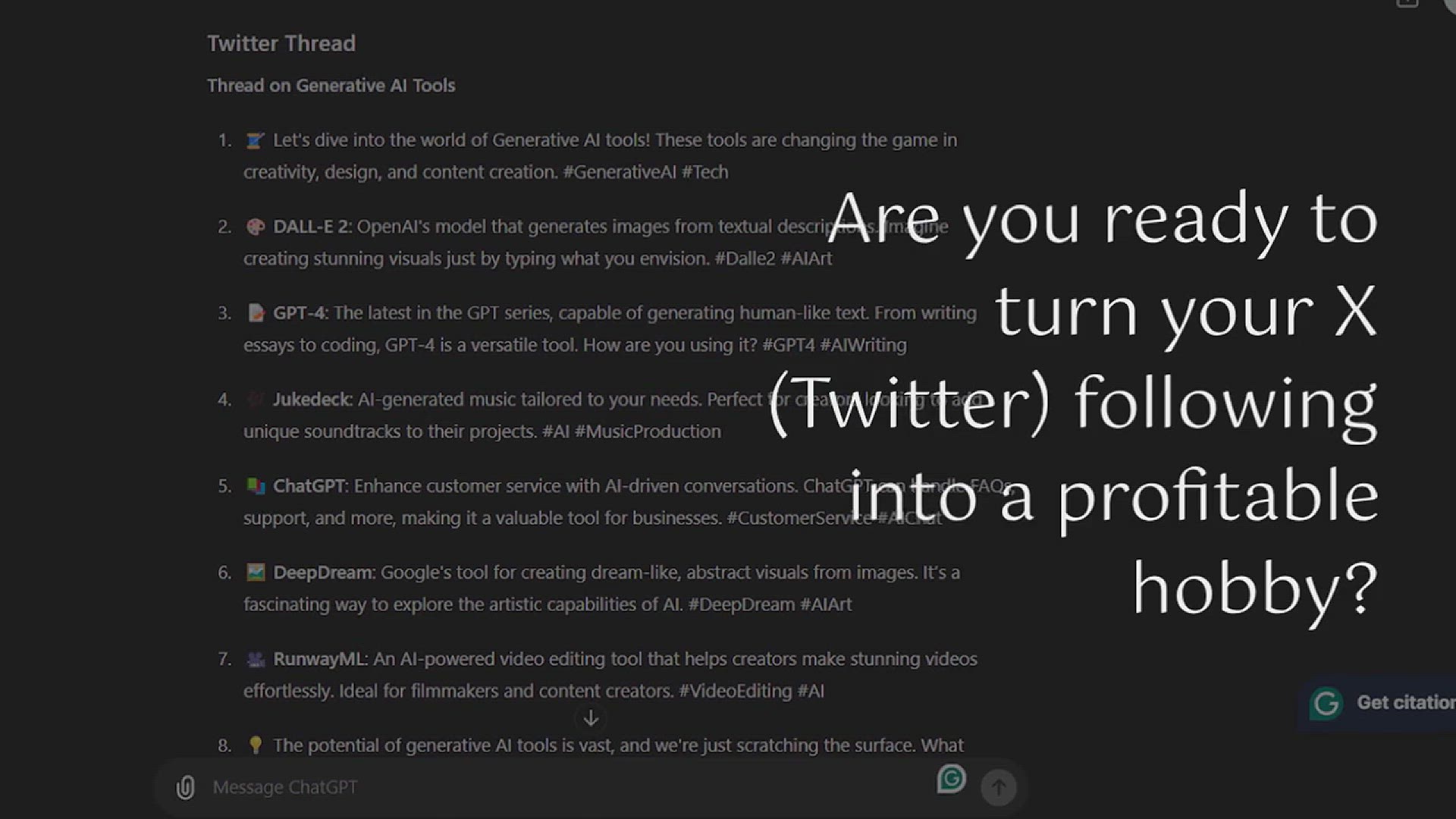'Video thumbnail for How to Use ChatGPT-4o and Earn Money on X (Twitter)'