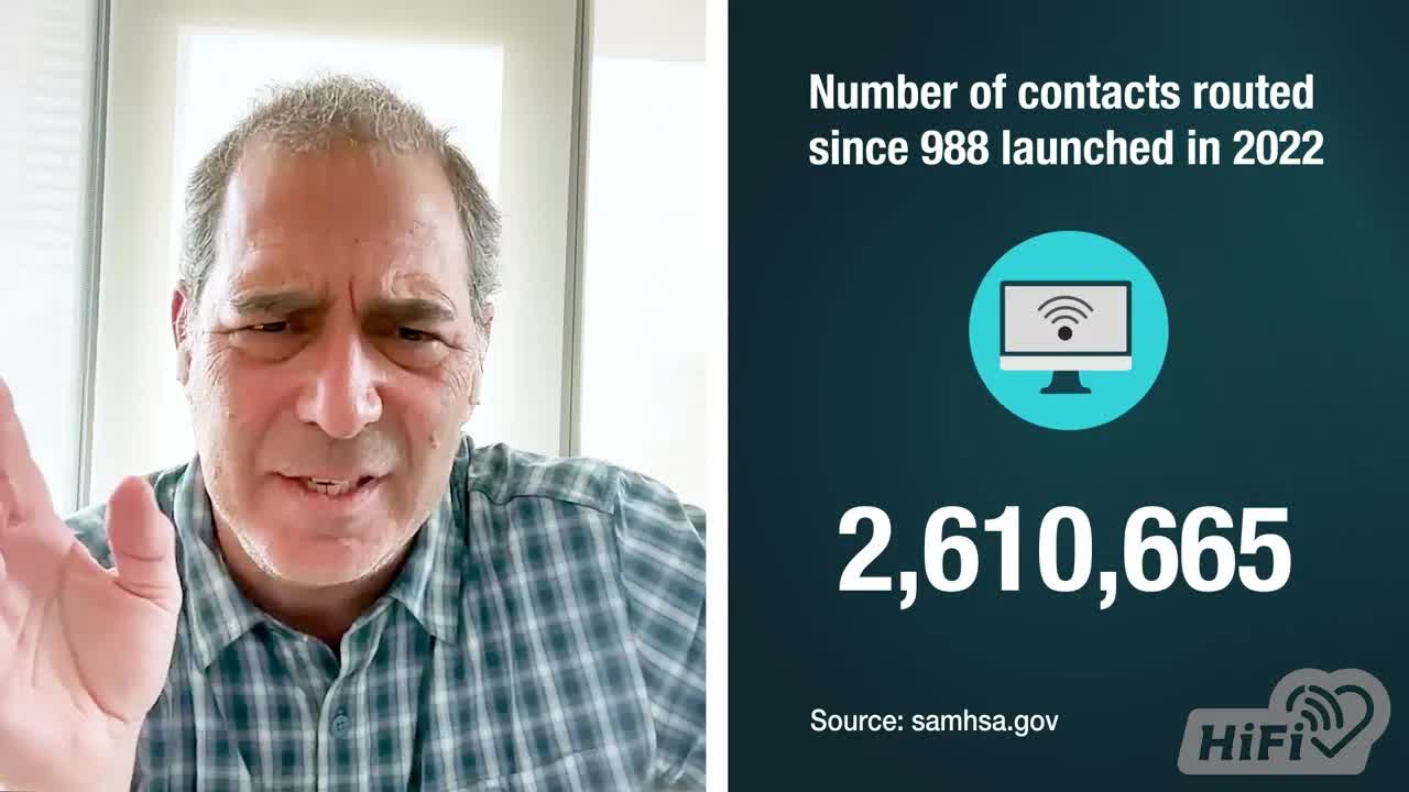 Video thumbnail for hifi-health-news: understanding the 988 suicide & crisis lifeline