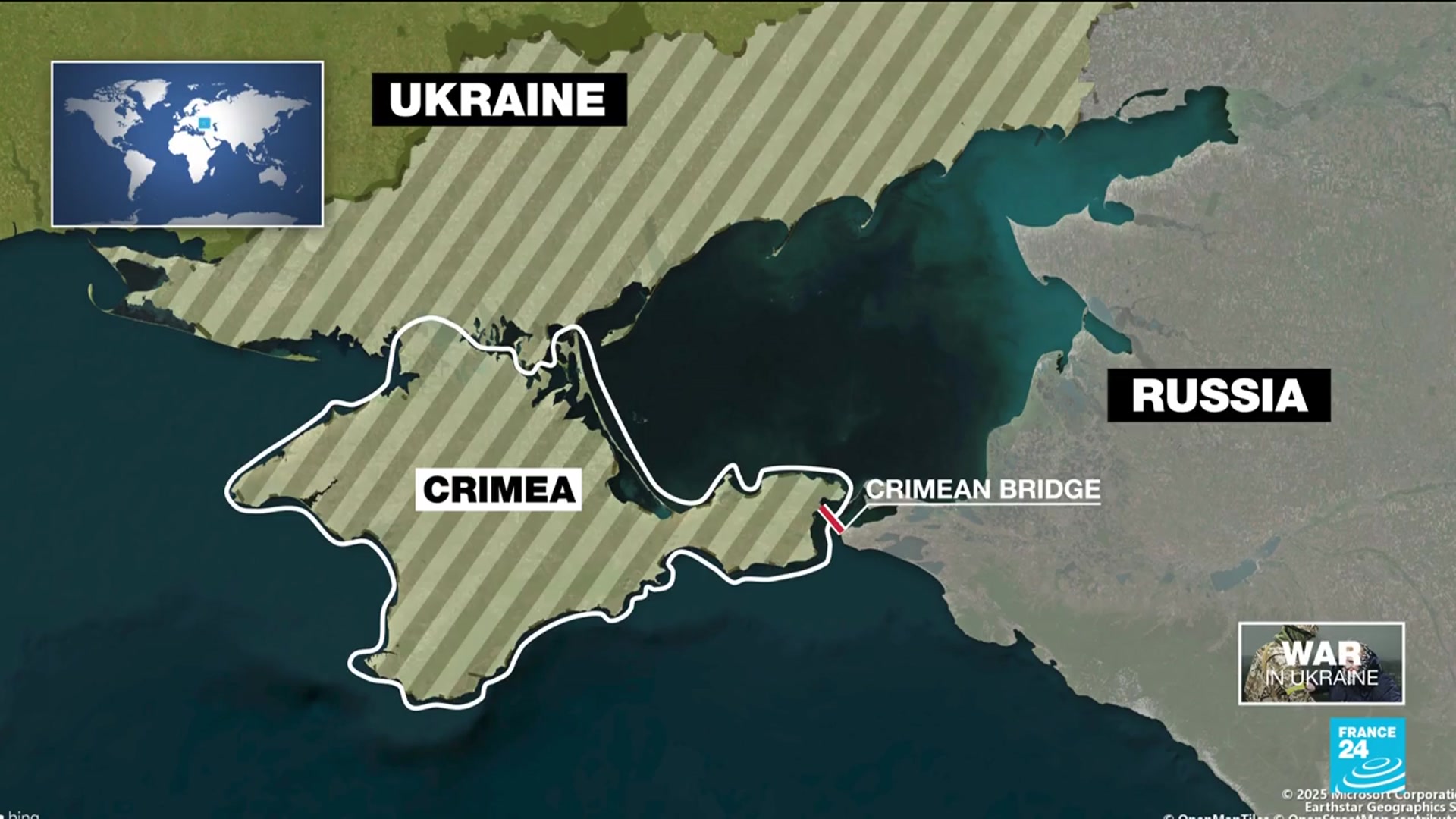 'Video thumbnail for Traffic restarts on Kerch bridge after Ukrainian attack'