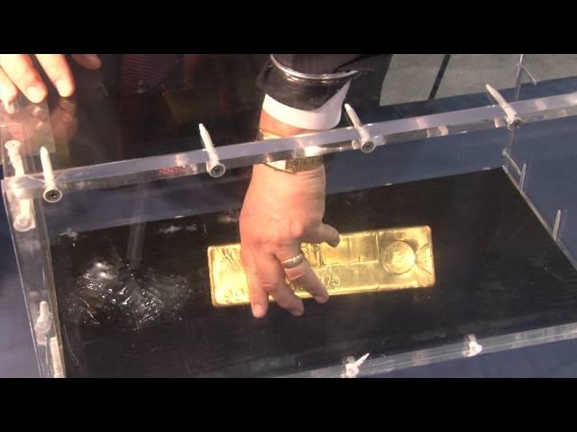 Video thumbnail for CoinWeek Classic: APMEX Displays 400 Ounce Gold Bar at ANA World’s Fair of Money 2014