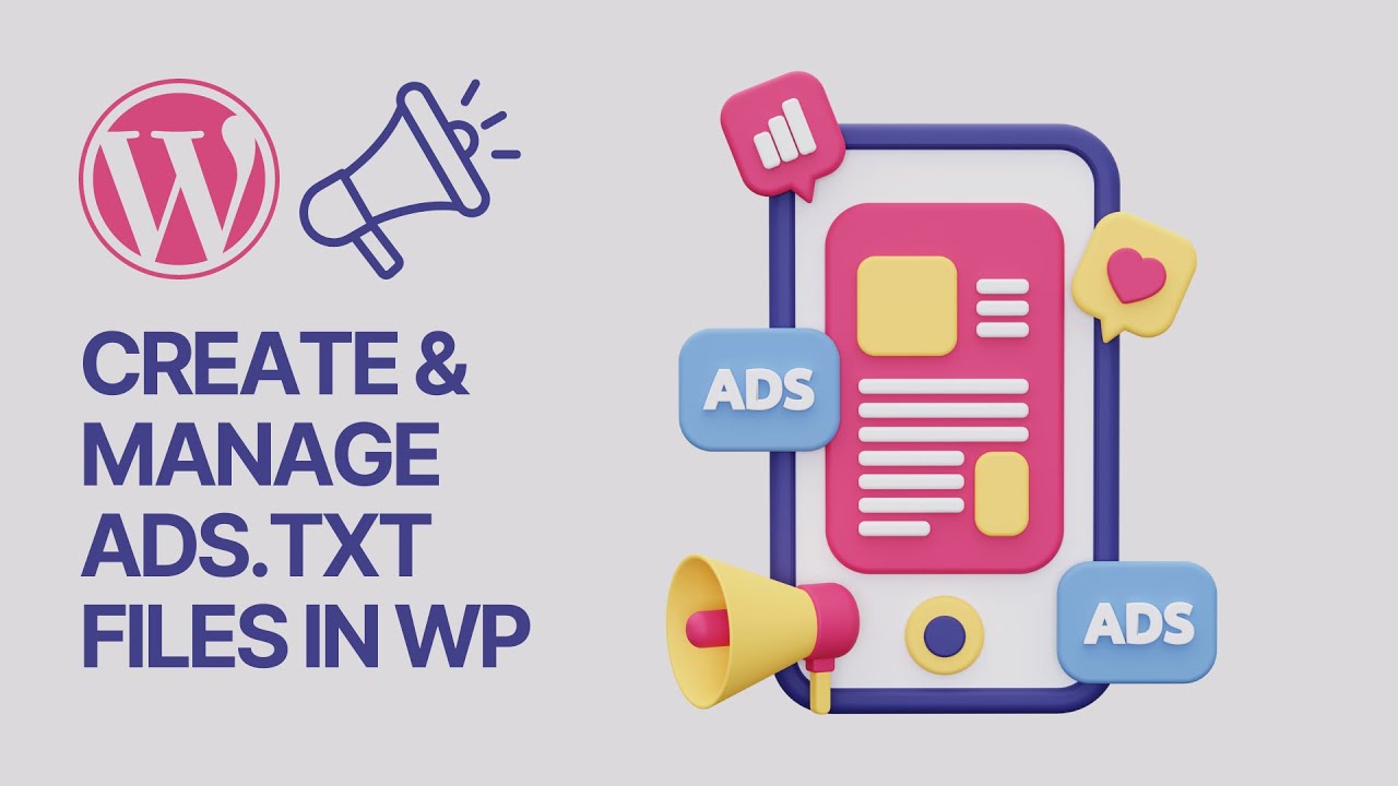 'Video thumbnail for How to Create and Manage Ads.txt files in WordPress For Free_ Beginners Tutorial'