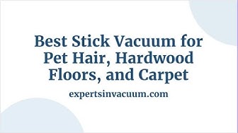 'Video thumbnail for Best Stick Vacuum for Pet Hair, Hardwood Floors, & Carpet'