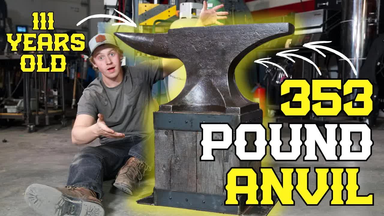 Video thumbnail for will stelter: restoring a vintage soderfors anvil! metalworking, blacksmithing & crafting an anvil stand