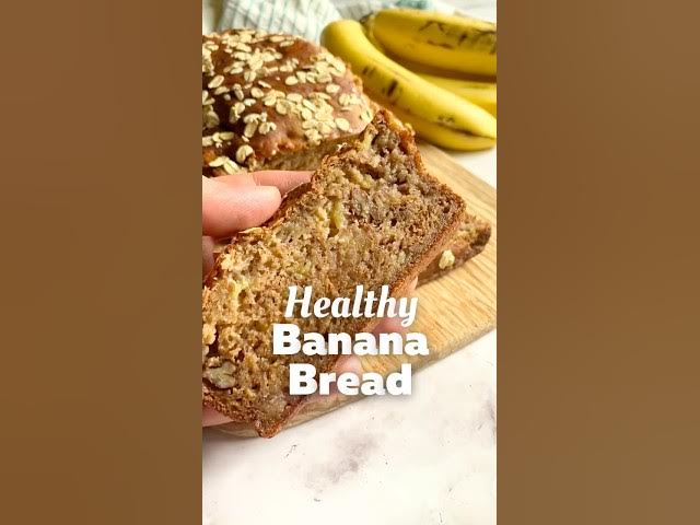 Video thumbnail for 🍌🍞 Healthy Banana Bread | Heart-Healthy & Gluten-Free #shorts