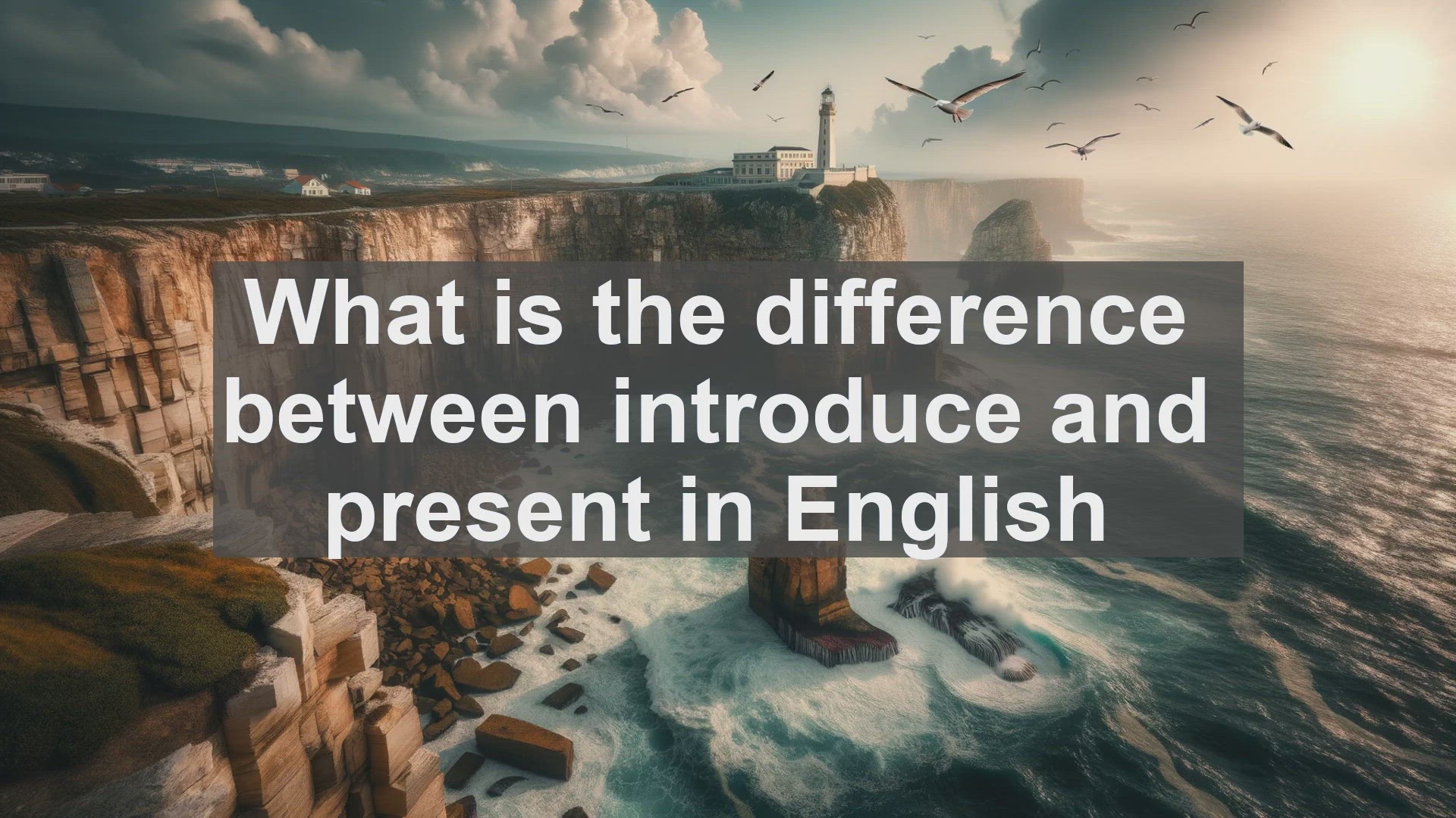 'Video thumbnail for What is the difference between introduce and present in English?'