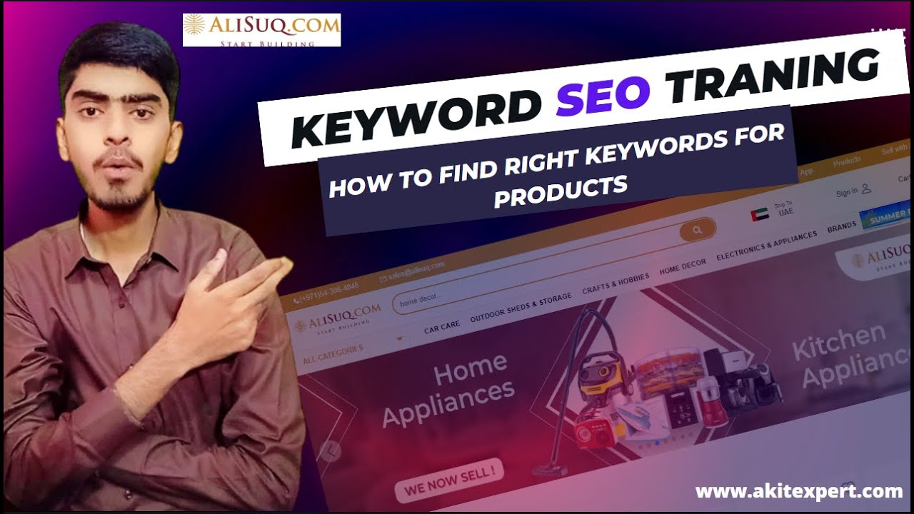 'Video thumbnail for SEO How to find Keywords for Products very easy method.'